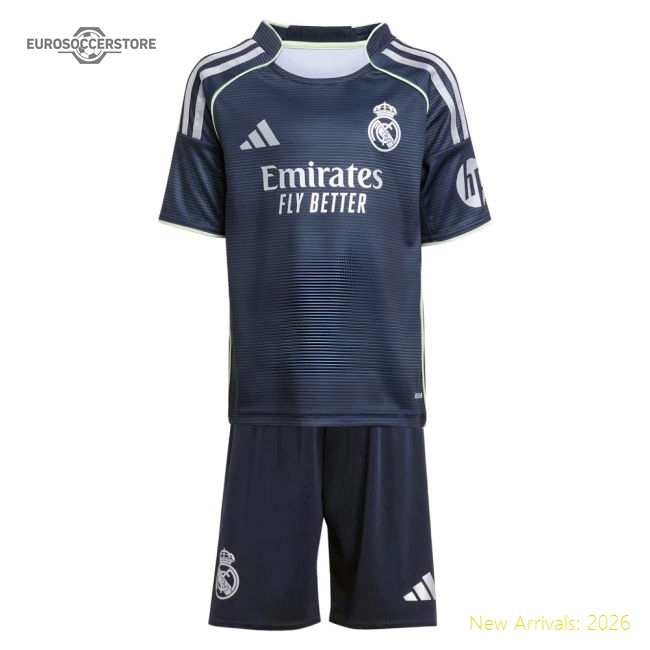 Genuine 2025-2026 Real Madrid Away Mini Kit (Di Stefano 9)