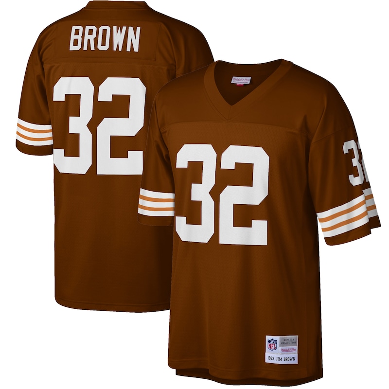 None Jim Brown Cleveland Browns Championship Contender Game-Day Ess...
