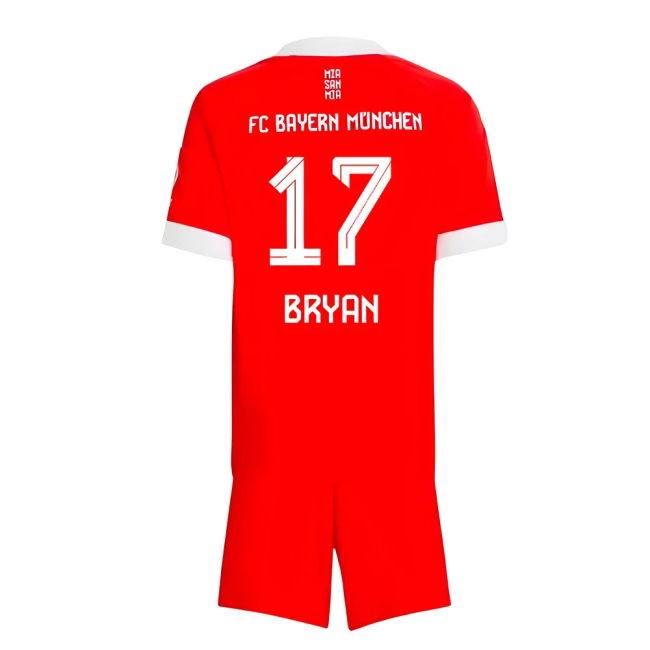 Faithful Bayern Bayern Munich Home Mini Kit Bryan #17 Match Qualit...
