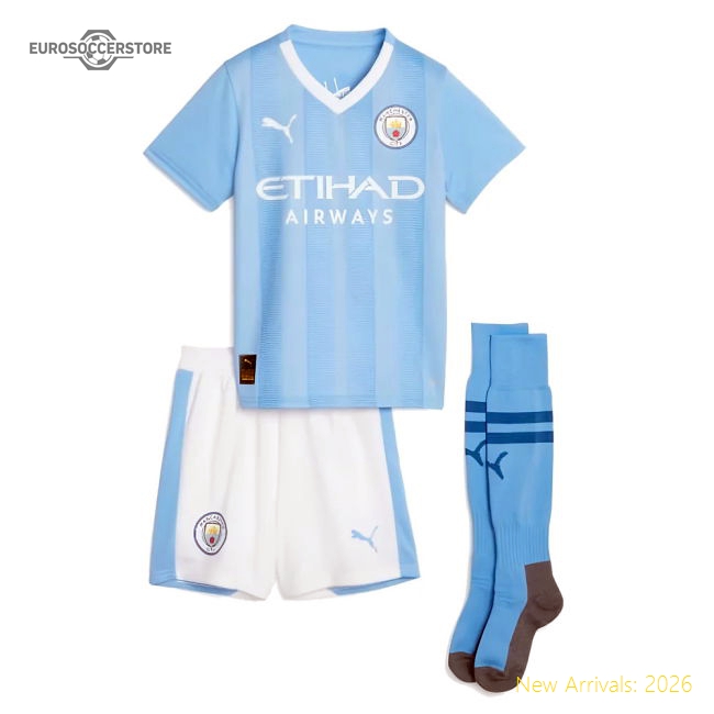 Premium 2023-2024 Man City Home Mini Kit (foden 47) - Premium Quality