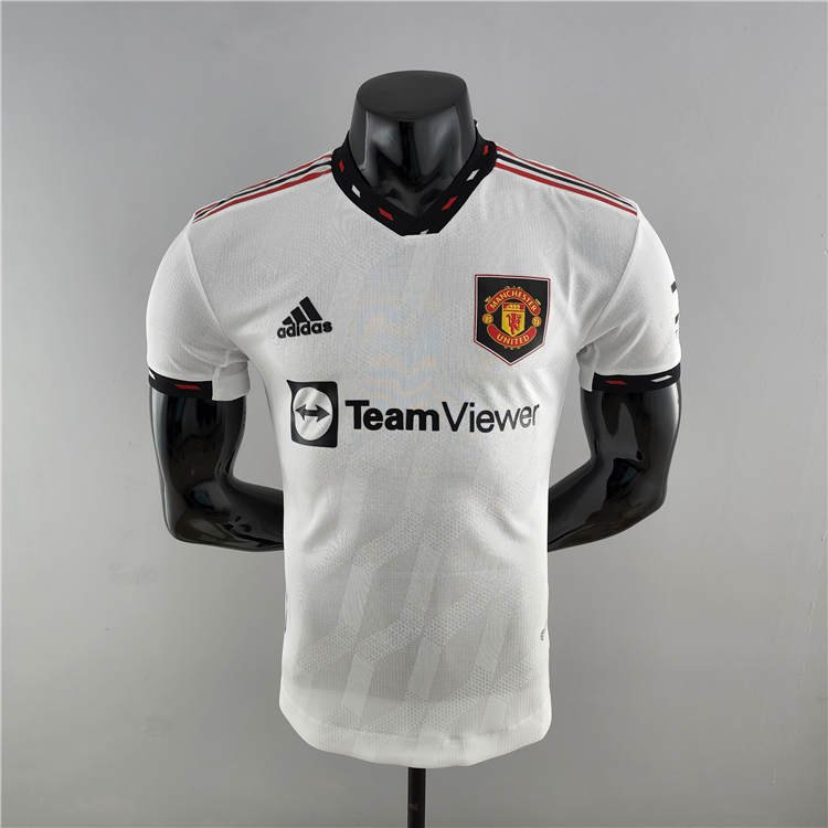 Manchester United 2223 Away Kit White Soccer Jersey Authentic Version