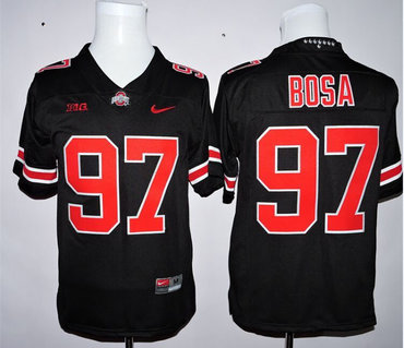 Men's Ohio St Buckeyes Black 2015 official licensed Joey Bosa #97