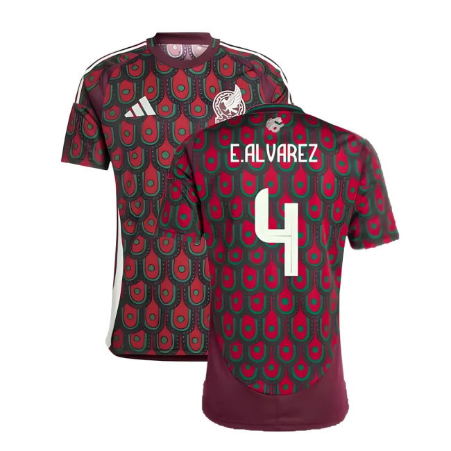 Elite 2024-2025 Mexico Home Shirt (E.Alvarez 4) Match-Ready