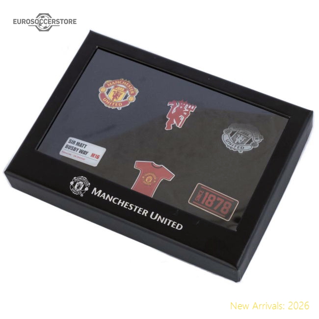 Elite Manchester United Fc 6pc Badge Set - Premium Quality