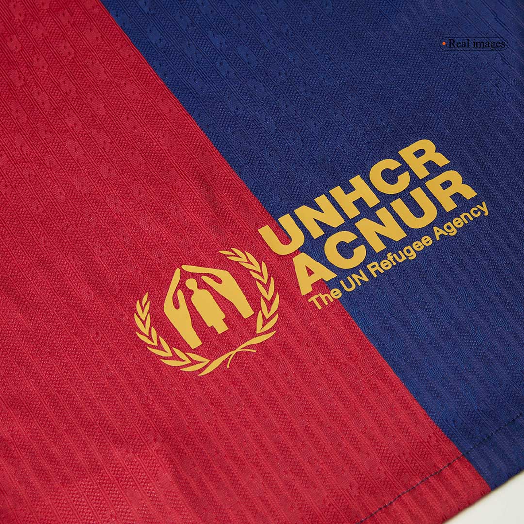 Player Version Barcelona Home Soccer Jersey 2024/25 - COLDPLAYAuthenti