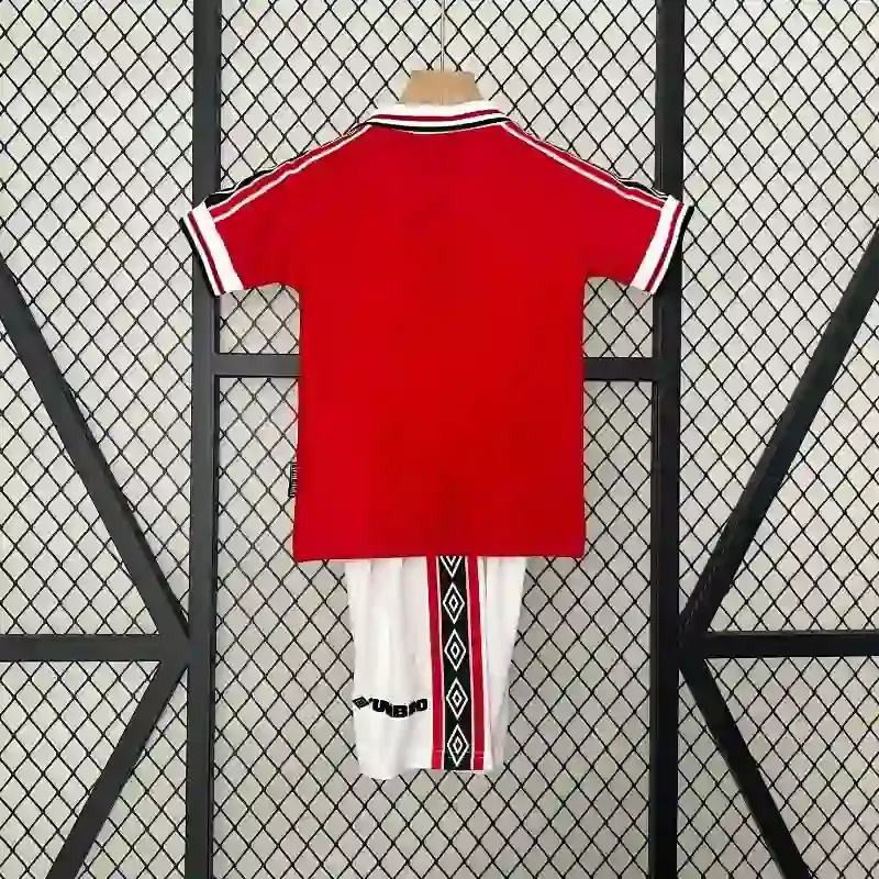 Cheap 1998-1999 Kids Manchester United Jersey retro kit