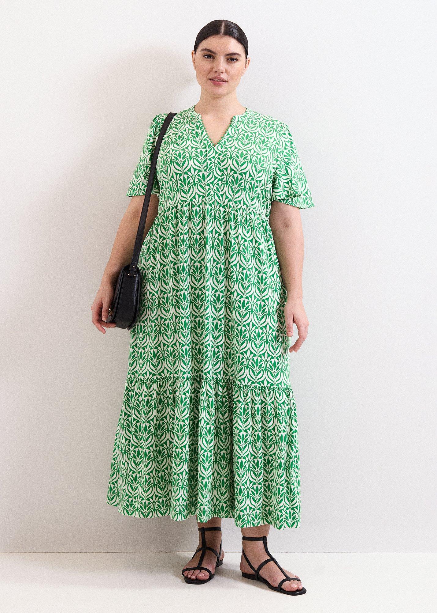 Shakira Printed Jersey Midiaxi Dress