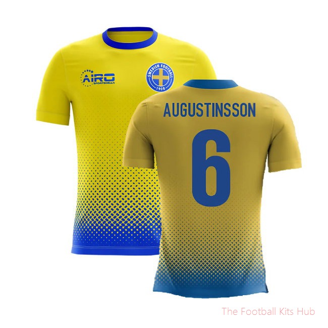 2025-2026 Sweden Airo Concept Home Shirt (Augustinsson 6)