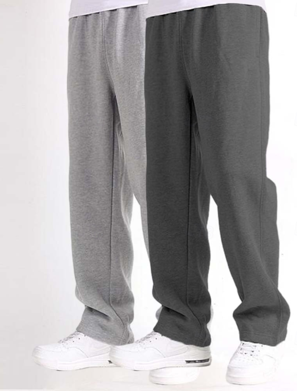Men's Sweatpants Fleece Pants Joggers Trousers Straight Leg Elastic