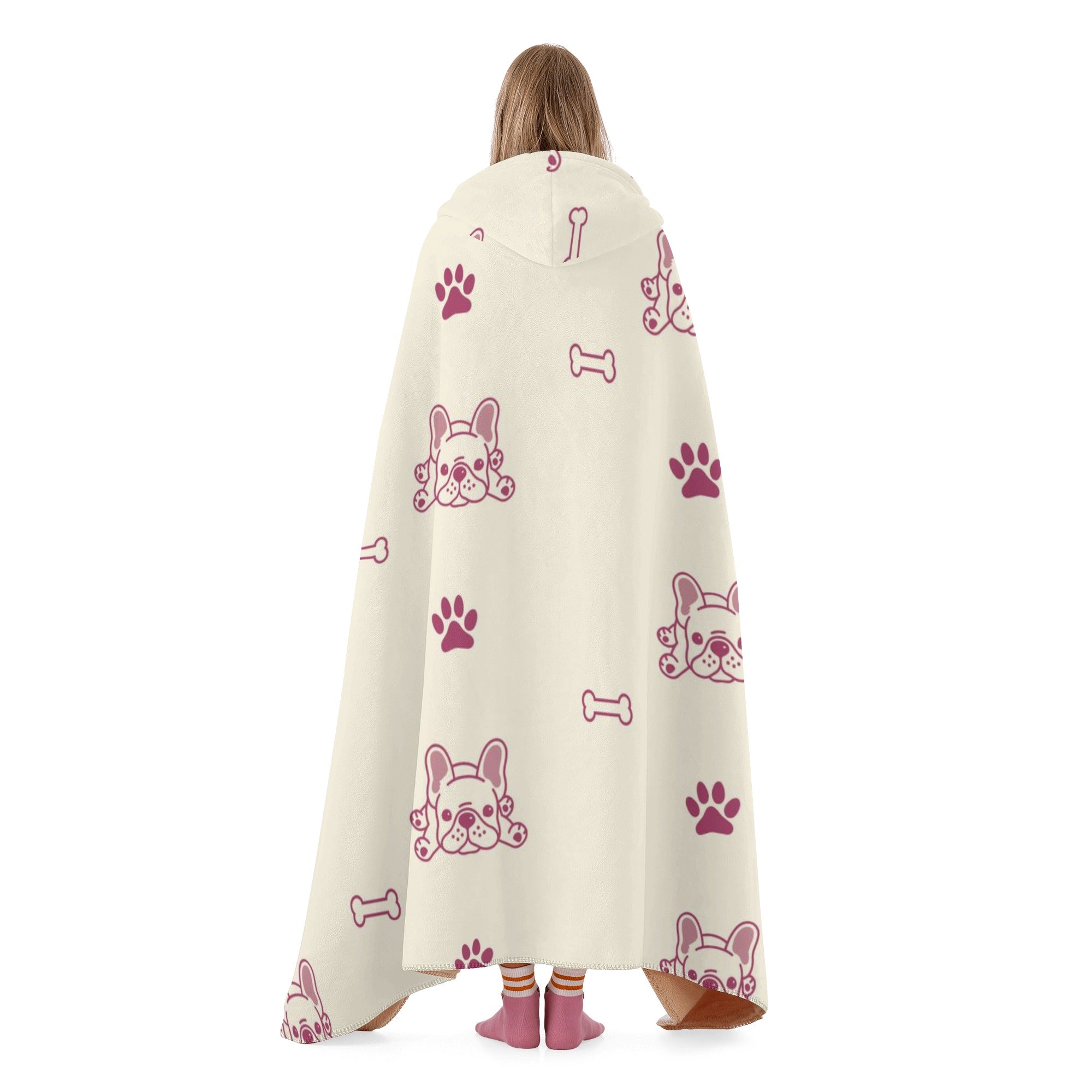 French Bulldog Prince Hooded Blanket Cute Frenchie Essential
