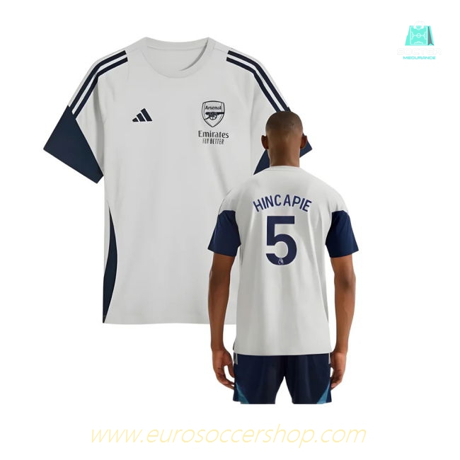 2025-2026 Arsenal Training Tee (Grey) (Hincapie 5)