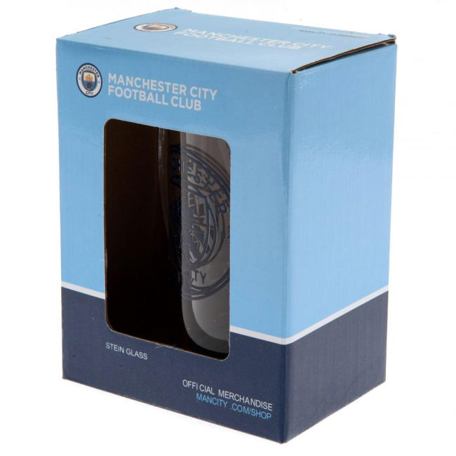 Men's Manchester City FC Stein Glass Tankard
