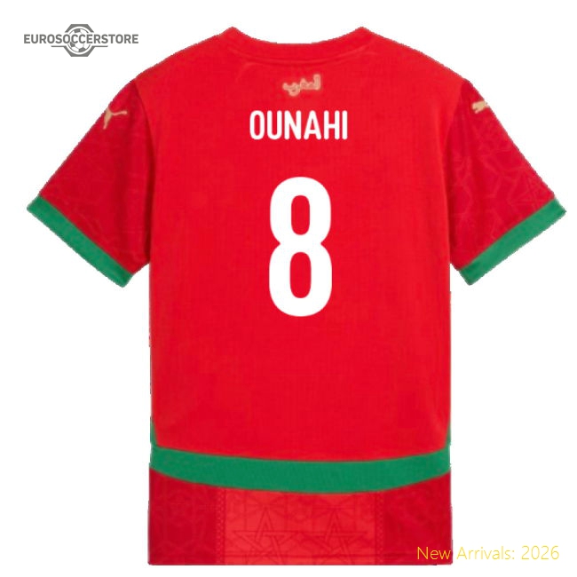 2024-2025 Morocco Home Shirt (Kids) (Ounahi 8)