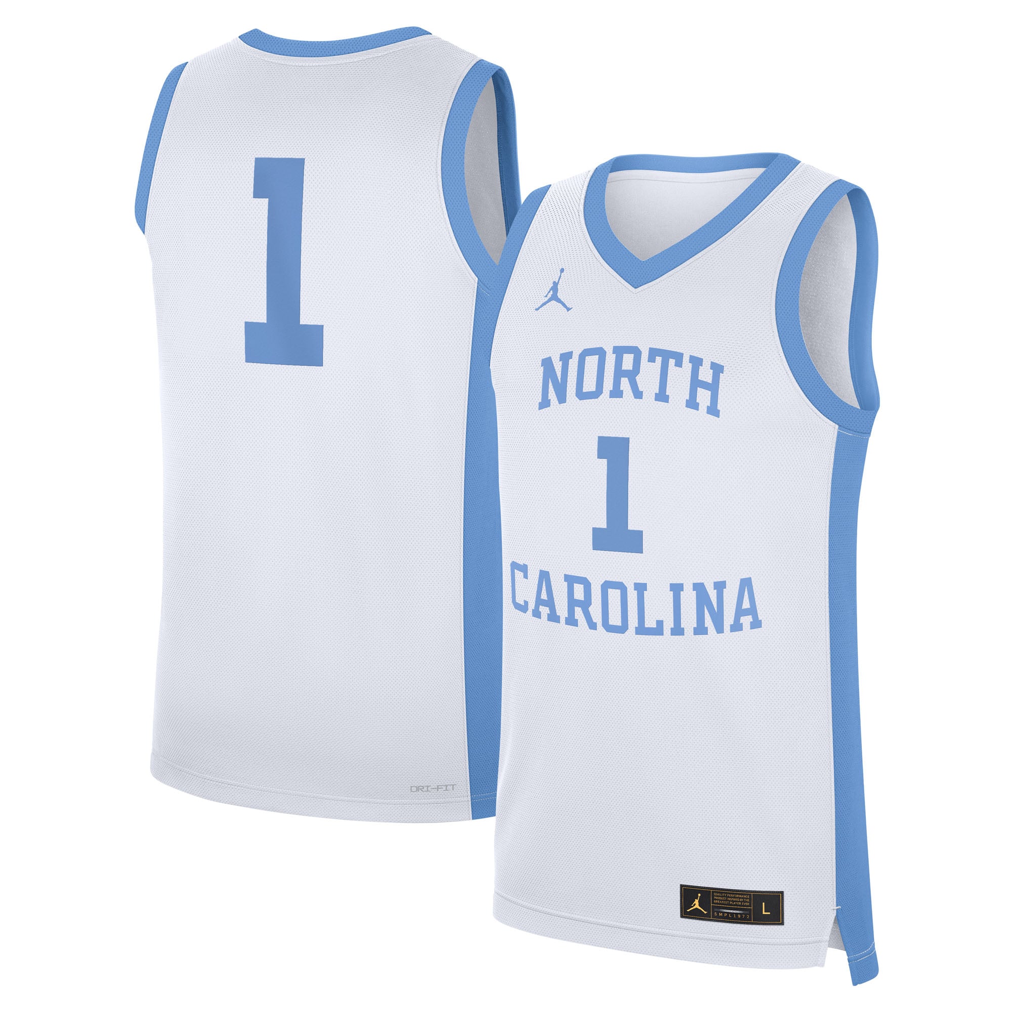 [NJP] Youth North Carolina Tar Heels Alternate Replica Jersey - White