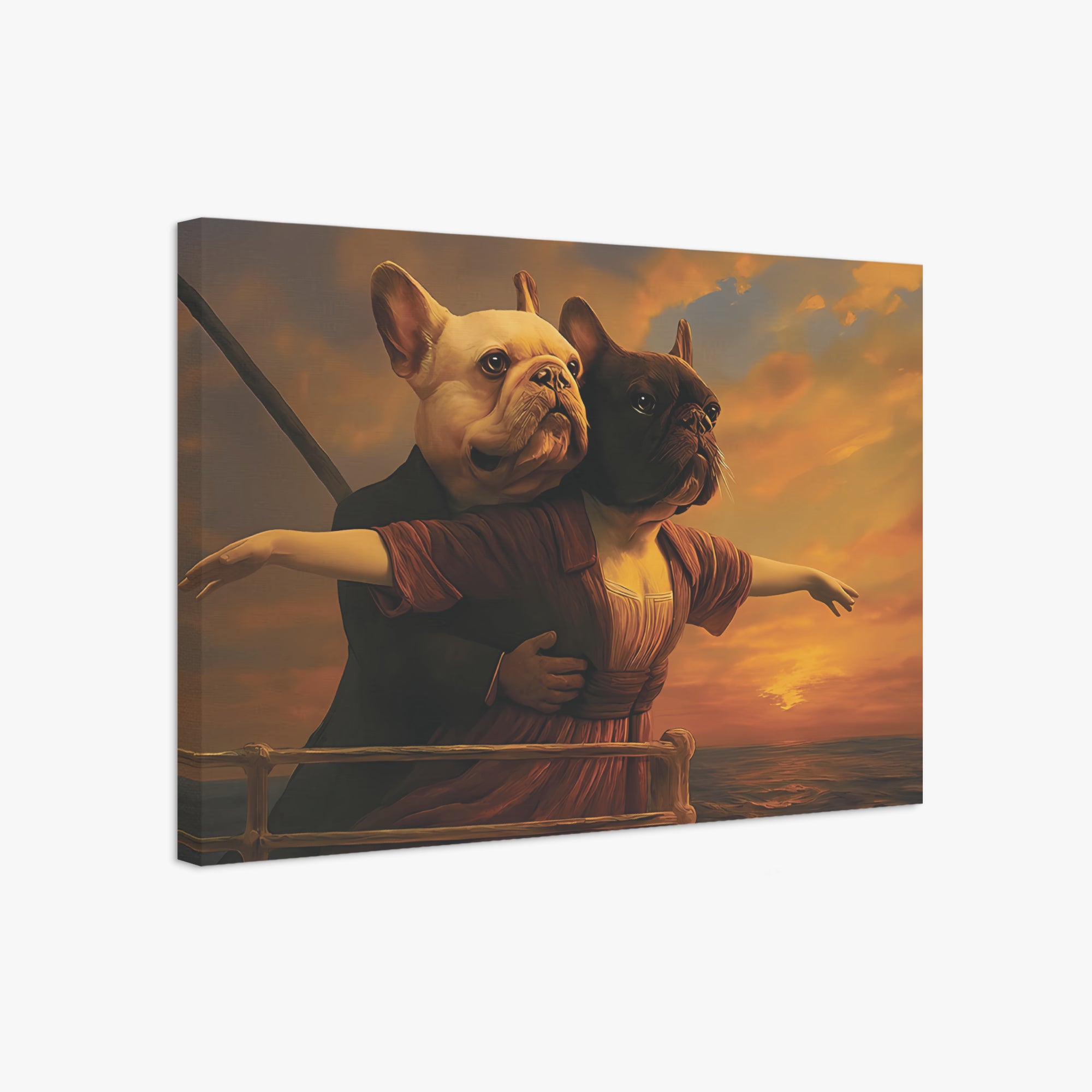 Ellie - Adorable Frenchie canvas Wall Art