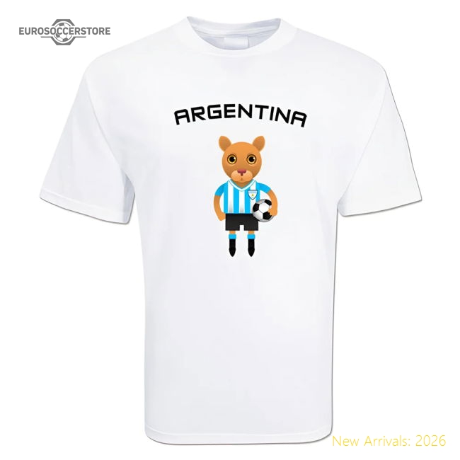 First-class La Albiceleste Mascot Soccer T-shirt - Supporter Edition