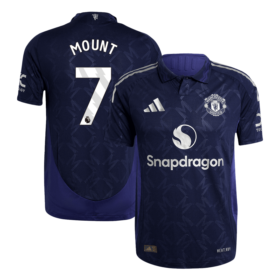 Player Version MOUNT #7 Manchester United Away Soccer Jersey 2024/25Au