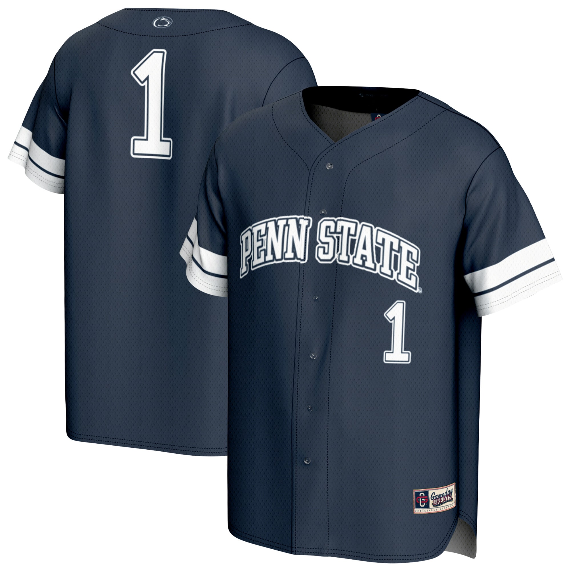 [NJP] Penn State Nittany Lions GameDay Greats Youth Lightweight Collegiate Baseball Fashion Jersey - Navy