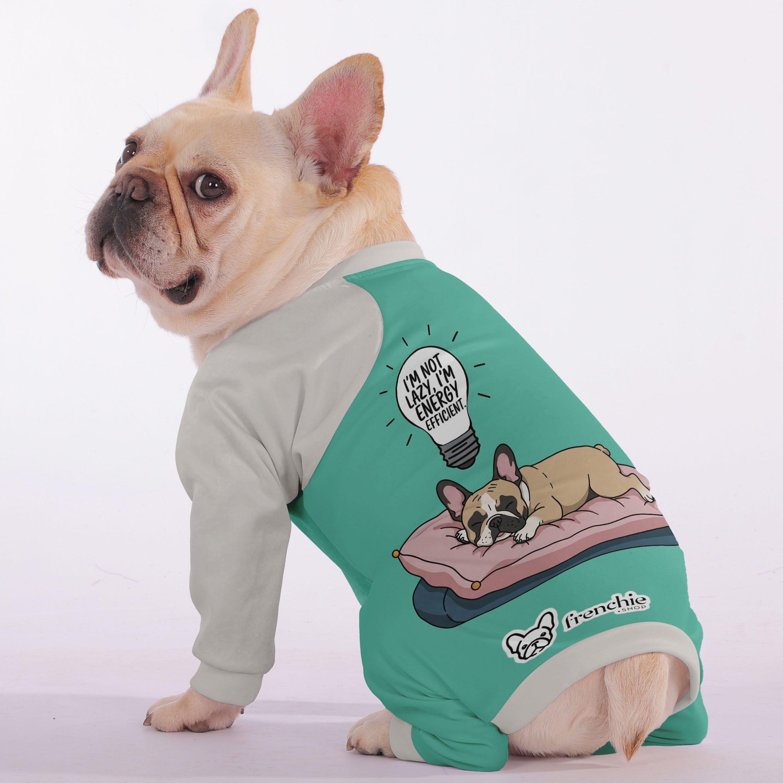 Lifestyle-Driven Im Not Lazy, Im Energy Efficient. - Frenchie Pajamas...