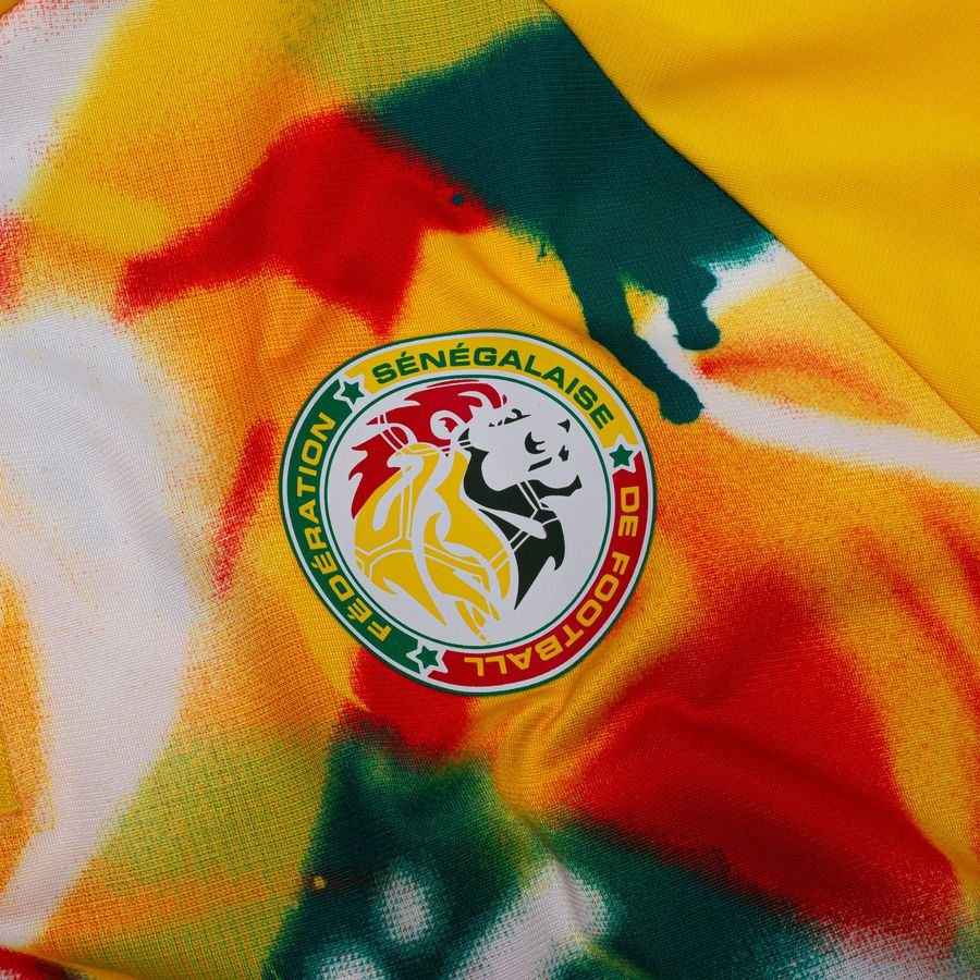 Senegal Training Shirt Pre Match 1/4 Zip World Cup 2026 - Yellow/Green/Multicolor