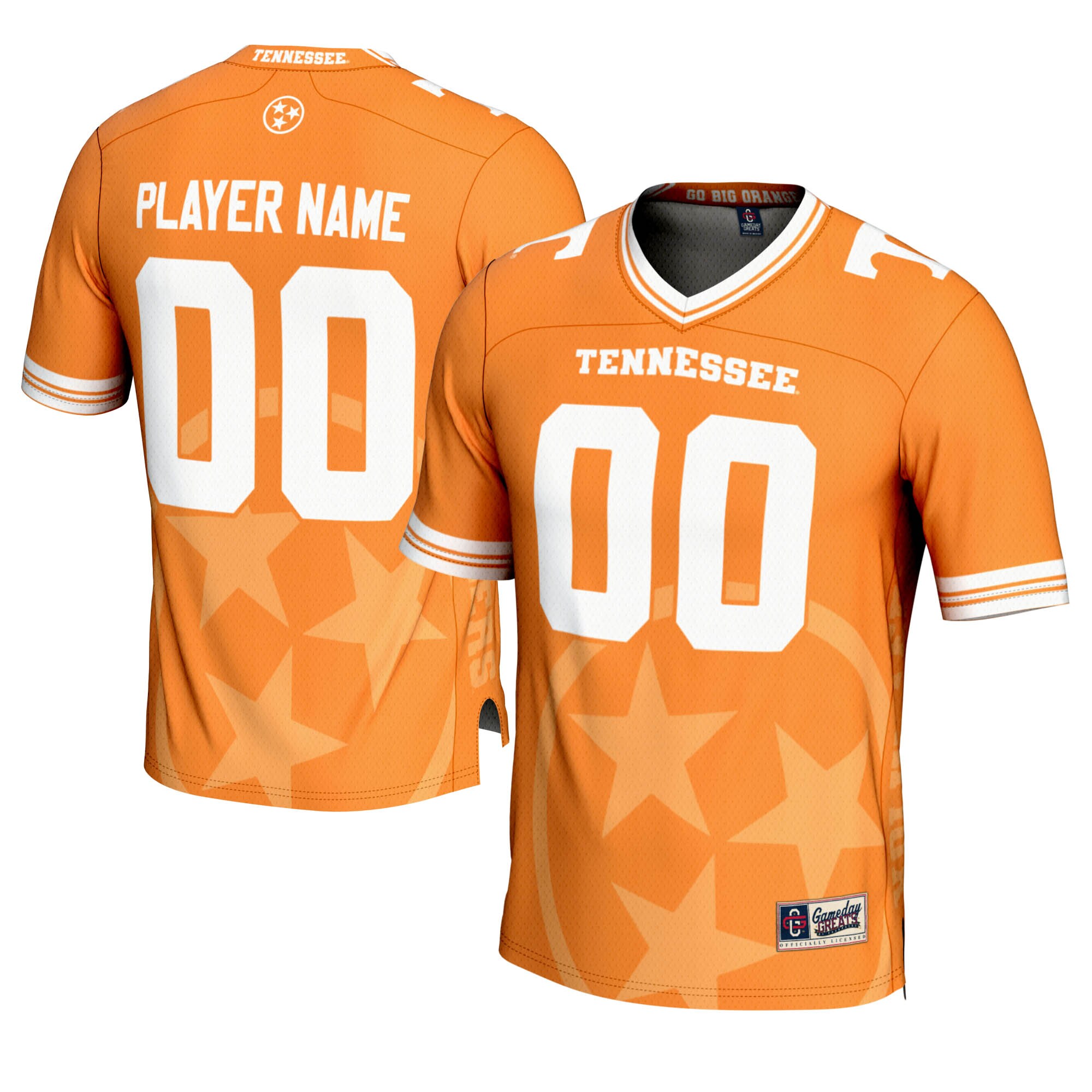 [DDG] Tennessee Volunteers GameDay Greats Icon Print NIL Pick-A-Player Football Jersey - Tennessee Orange