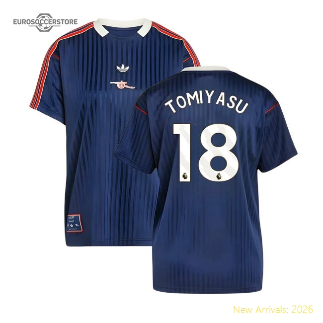 Arsenal Terrace Icons Shirt (Navy) (Tomiyasu 18)
