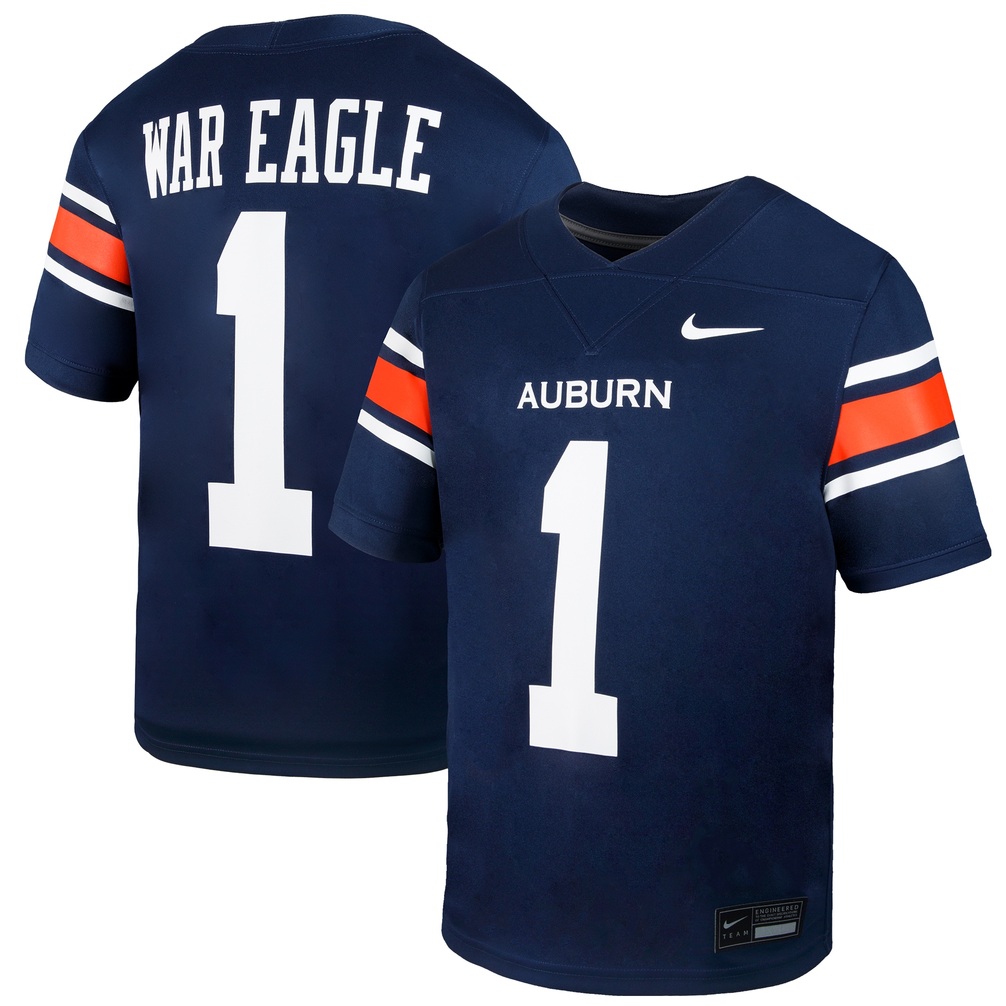 #1 Auburn Tigers Preschool Untouchable Replica 2026 Season Football Jersey - Navy