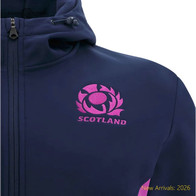 2025-2026 Scotland Rugby Softshell Jacket (Navy) - Kids