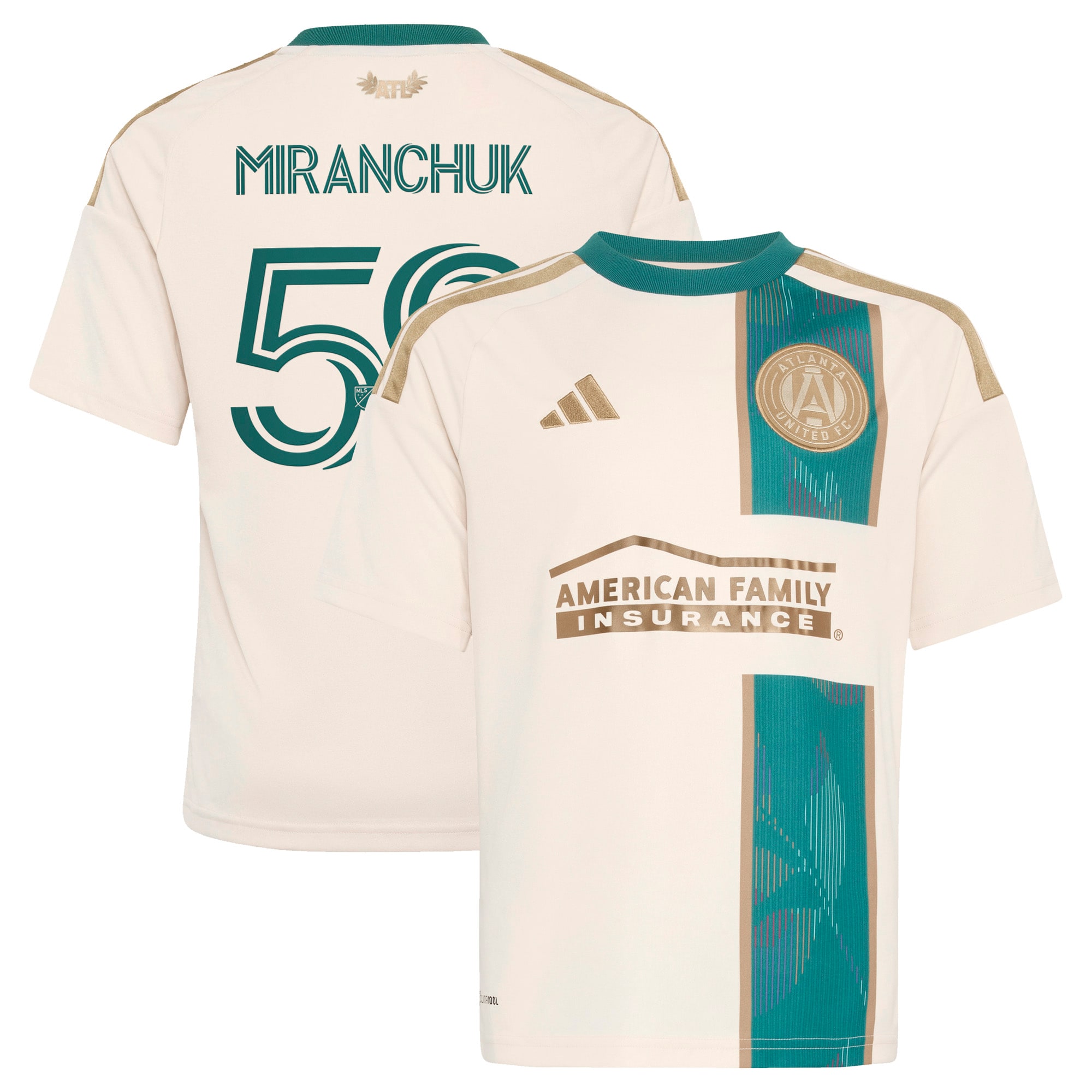 [SJH] Aleksei Miranchuk Atlanta United FC Youth 2026 Spirit of '96 Replica Jersey - Tan