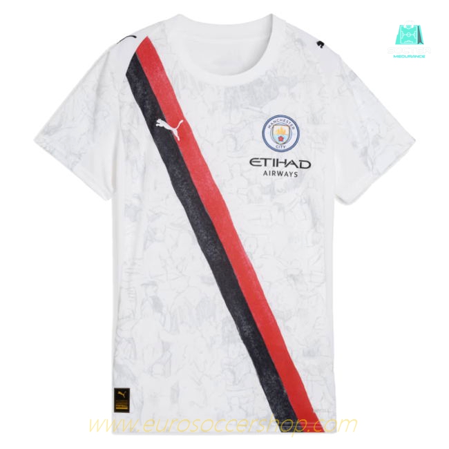 2025-2026 KIDSUPER x Manchester City CWC Shirt (White) - Womens (Haaland 9)