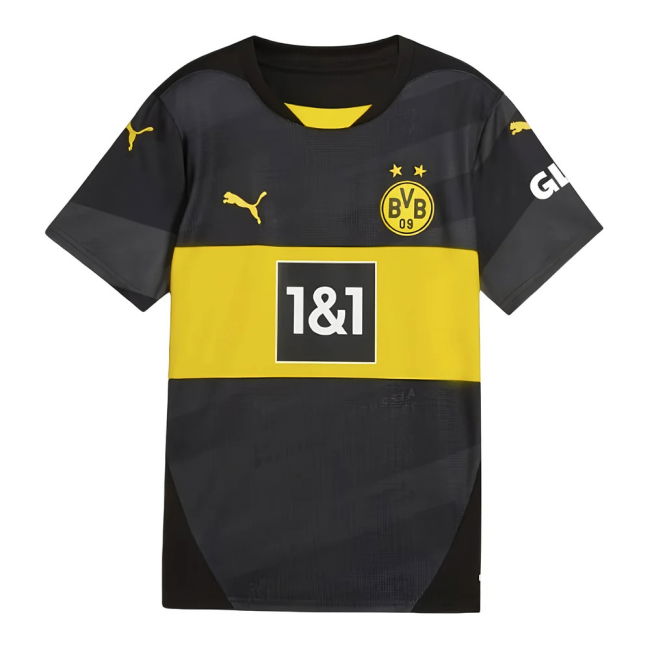 Premium 2024-2025 Borussia Dortmund Away With Retro Design - Rising