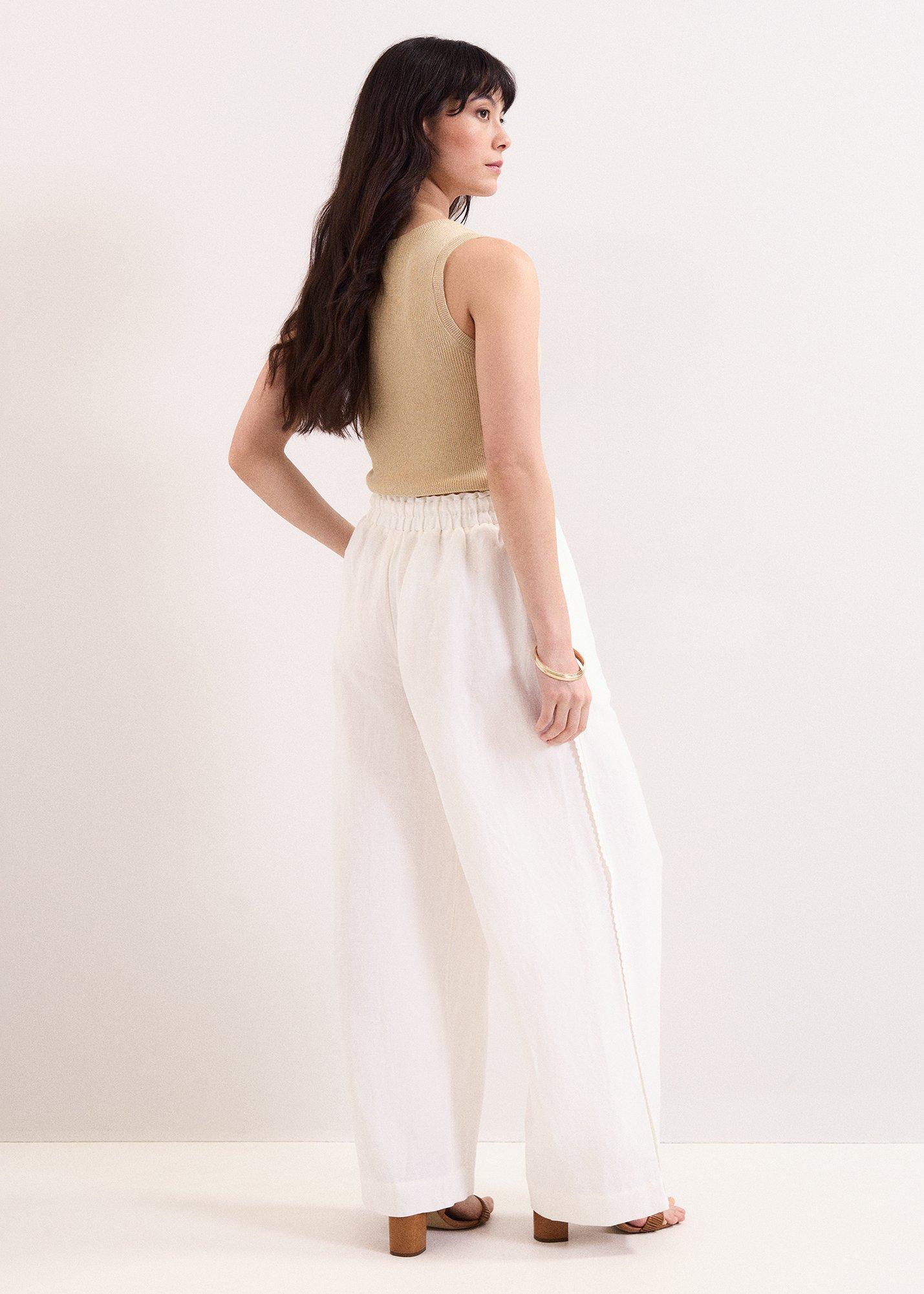 Rowan Linen Blend Pull On Trousers