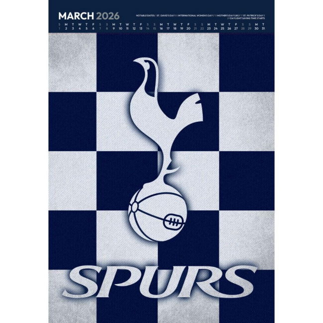 Calendar 2026 Tottenham Club Team Fan Jersey - Adults Version