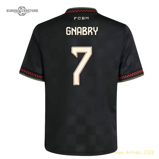 Luxury 2025-2026 Bayern Munich Alternative Jersey (kids) (gnabry 7)