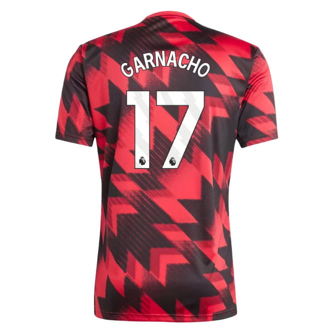 2025-2026 Man Utd Pre-Match Kit (Red) (Garnacho 17)