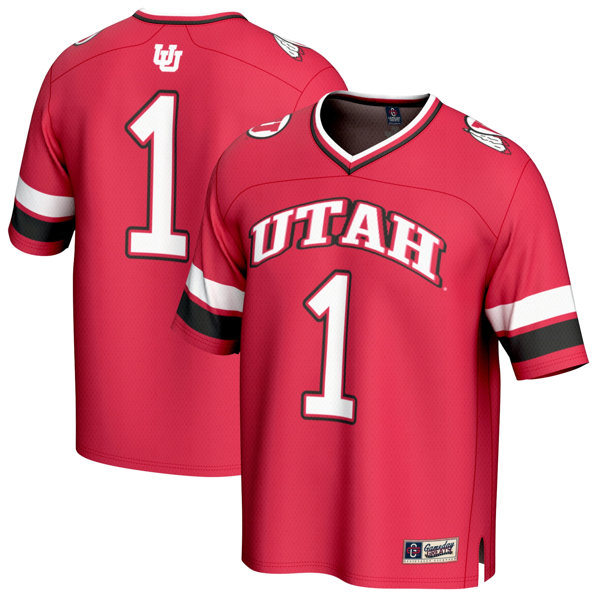 #1 Utah Utes GameDay Greats Lightweight Collegiate Football Fashion 2026 Season Football Jersey - Red