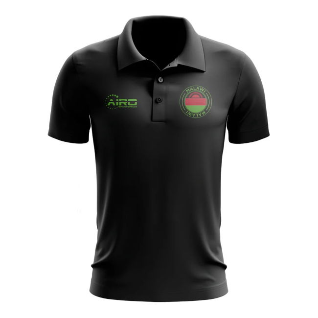 Collector'S-Item Exclusive-Design Malawi Football Polo Shirt (Black)