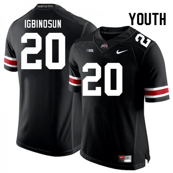 Youth(kids) Ohio State Buckeyes #20 Davison Igbinosun Authentic
