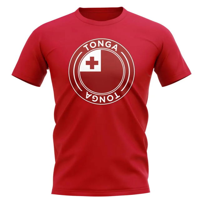 Jersey Tonga Football Badge T-Shirt (Red) Premium Soccer