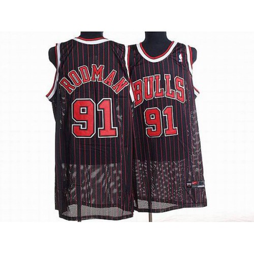 Nuggets Black Chicago Bulls #91 Jersey - Value-Priced Premium Quality