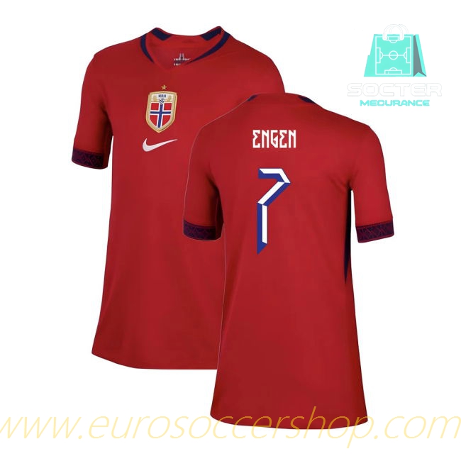 2025-2026 Season Norway Home Shirt Official Youth Version (Engen 7)