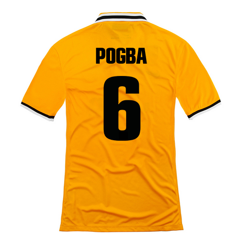 13-14 Juventus 6 Pogba Away Yellow Jersey Shirt - Official Replica
