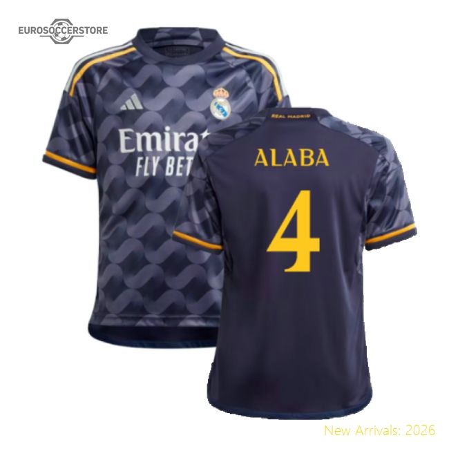 2023-2024 Real Madrid Away Jersey (kids) (alaba 4) - Affordable