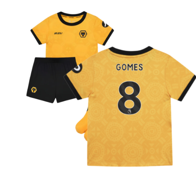 2025-2026 Wolves Home Authentic - Rare Retro Jersey Gomes 8 Adult#364