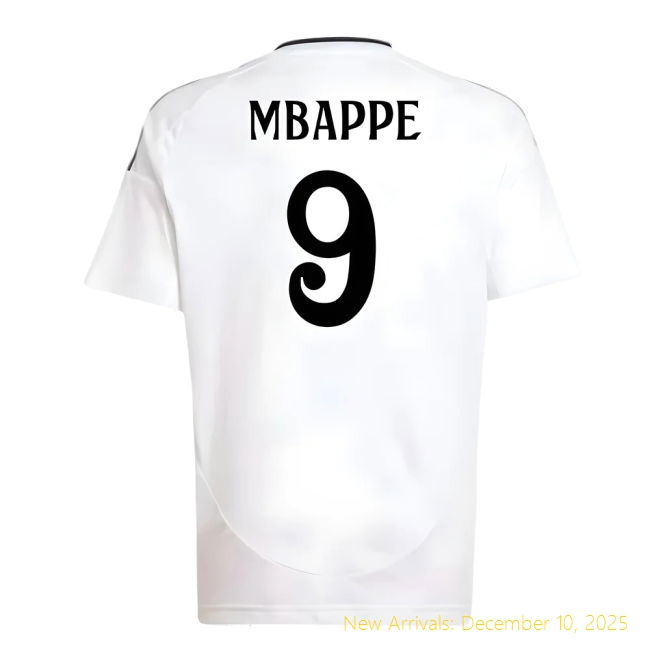 2024-2025 Real Madrid RM Authentic Home Shirt (Kids) (Mbappe 9)