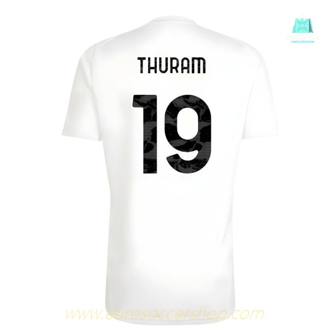 2025-2026 Juventus Training Shirt (White) (Thuram 19)