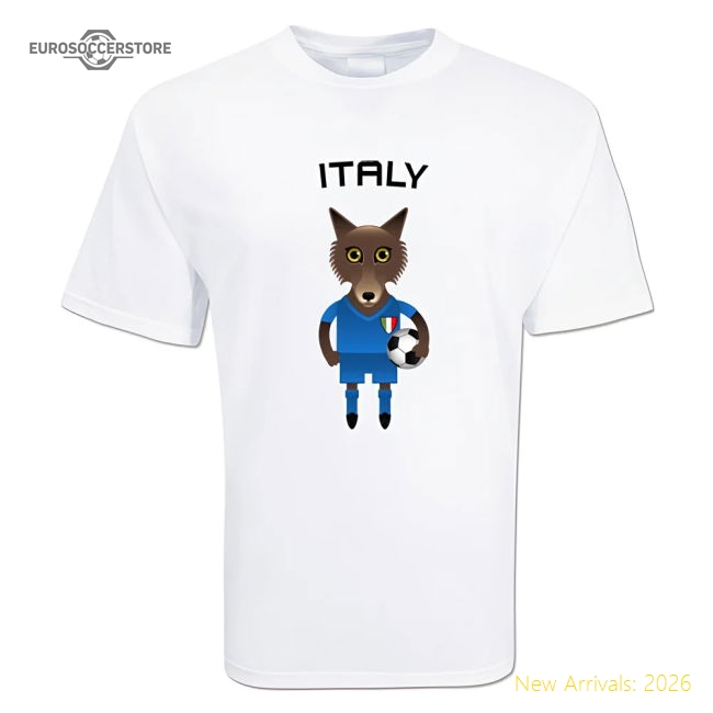 Italy Mascot Soccer T-shirt