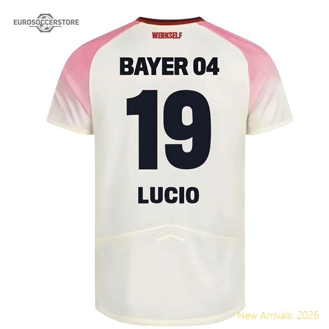 Authentic 2025-2026 Bayer Leverkusen Away Shirt (Kids) (Lucio 19)