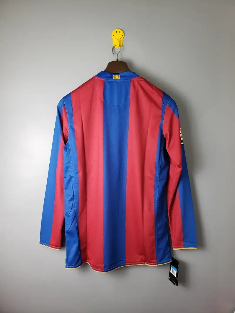 Cheap 2007-2008 Barcelona Long Sleeve Jersey retro kit