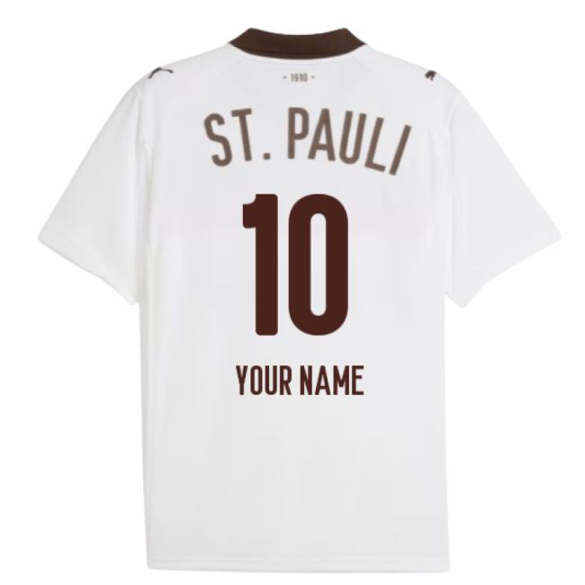 St Pauli Official 2025-2026 Away Shirt (Your Name) | Value for Money